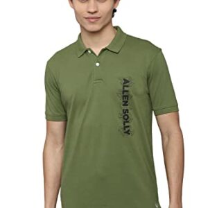 Allen Solly Men’s Printed Regular Fit T-Shirt (AYKPCURGF887733_Green XL)