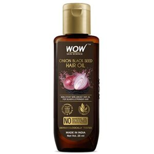 WOW Skin Science Onion Hair Oil For Hair Growth And Hair Fall Control – With Black Seed Oil Extracts – 25Ml, 25 Grams