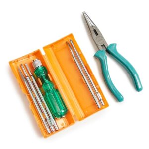 Taparia TK-063 812, 1420-6 Screwdriver Set & Nose Plier 6″ Set