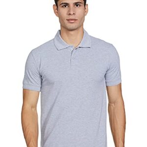 Cloth Theory Men’s Solid Regular T-Shirt (CTMPOLO_Melange M)