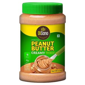 DiSano Peanut Butter, All Natural, Creamy, Unsweetened, 30% Protein, Gluten Free, Non GMO, 1kg