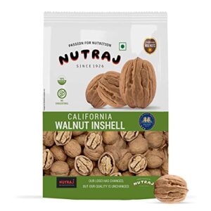 Nutraj California Inshell Walnut 1kg | Latest Crop Inshell Walnut | 100% Pure Premium Akhrot | Delicious & Crunchy Walnut | High in anti oxidants| Brain food