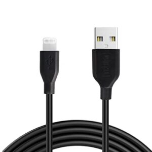 AirCase Tizum Usb To Lightning 1.2M Charging Cable Cord, Data Sync And Charging Cable For Apple Iphones, Ipad Tablet, Air Pods, Black