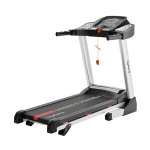 Lifelong LLTM153 Fit Pro 4.5 HP Peak Motorised with LCD Display, Max Speed 14km/hr| Max User Weight 110Kg, Heart Rate Sensor, Manual Incline, Speaker|Treadmill for Home(Free Call Installation Assistance)