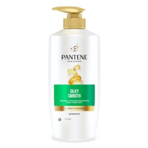 Pantene Hair Science Silky Smooth Shampoo 650ml with Pro-Vitamins & Vitamin E for hydrated, frizz free hair,for all hair types, shampoo for women & men, shampoo for frizzy and dry hair