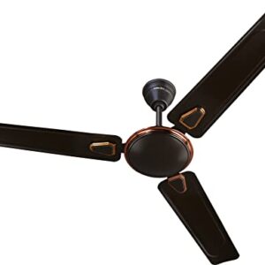 Bajaj Edge Hs Neo Deco Ee 1200Mm (48″) Ceiling Fans For Home |Bee 1 Stars Rated Energy Efficient Ceiling Fan|Unique Deco Trims|Rust Free Coating|Highspeed| 2-Yr Warranty Choko Brown