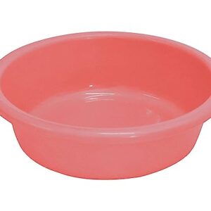 Urbane Home Multiuses Unbreakable Plastic Knead Dough Basket/Basin Bowl For Home & Kitchen 6 Ltr (Light Pink)