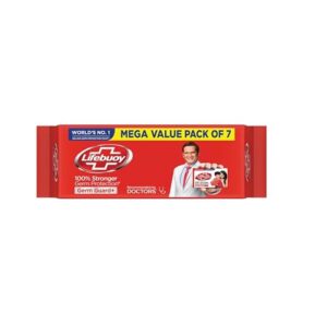 Lifebuoy Total 10 Germ Protection Bathing Soap Bar 125 g (Combo Pack of 7)|| Protects Against Viruses and Germs – Combo Offer