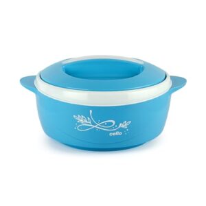 Cello Sapphire | Insulated Inner Steel Casserole | BPA Free | Food Grade | Serving 1500ml, Blue