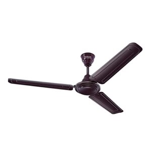 Hindware Smart Appliances Recio Dark Walnut Bronze 1200MM Star Rated Ceiling Fan for home with 425 RPM Energy Efficient Silent Air Delivery Fan 51 Watt copper motor and aerodynamic blades