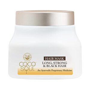 Coco Soul Hair Mask for Long, Strong & Black Hair with 100% Cold Pressed Virgin Coconut Oil | Amla & Sesame | Sulphate & Paraben Free – Makers of Parachute Advansed | 160ml