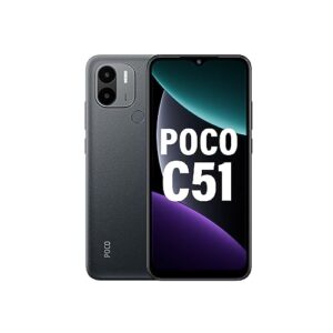 POCO C51 (Power Black, 6GB RAM, 128GB Storage)