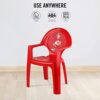 Cello New Tulip Comfortable Kids Chair with Backrest for Study Chair|Play|Dining Room|Bedroom|Kids Room|Living Room|Indoor-Outdoor|Dust Free|100% Polypropylene Stackable Chairs, Red - Image 4