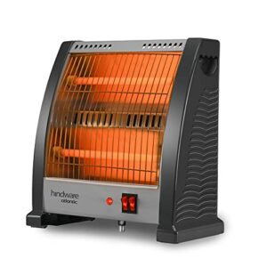 Hindware Atlantic 800 Watts Quartz Room Heater With High Safety Grill – Ignitio (Grey), Compact (HQRHIN21GNL1)