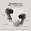 boAt Airdopes Atom 81 TWS Earbuds with Upto 50H Playtime, Quad Mics ENx™ Tech, 13MM Drivers,Super Low Latency(50ms), ASAP™ Charge, BT v5.3(Opal Black) - Image 4
