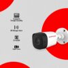 CP PLUS 2.4MP IR Bullet Outdoor Security Camera | 3.6mm Fixed Lens | Max 25/30fps at 2.4MP | DWDR, Day/Night (ICR) | IR Range of 20 Mtrs., Smart IR | Support Built-in Mic - CP-URC-TC24PL2C-V3 - Image 2