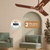 Hindware Smart Appliances Alita Bakers Brown 1200MM Ceiling Fan for Home Star Rated 380 RPM Energy Efficient High-Speed Air Delivery 47W Copper Motor with 3 Alumimium Aerodynamic blade - Image 5