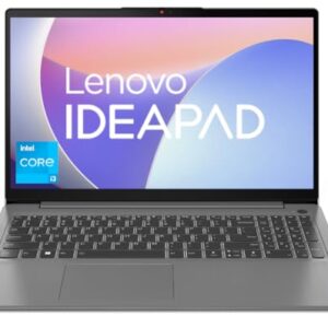 Lenovo IdeaPad Slim 3 12th Gen Intel Core i3 15.6″ (39.6cm) FHD 250 Nits Thin and Light Laptop (8GB/256GB SSD/Windows 11/Office 2021/Alexa Built-in/3 Month Game Pass/Grey/1.62Kg), 82RK00XDIN