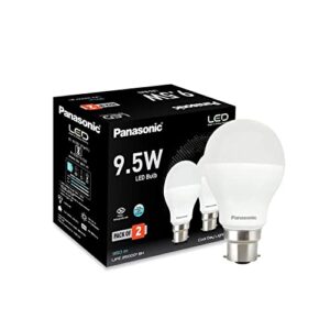 Panasonic 9.5 Watt Led Bulb with Surge Protection Upto 3.5Kv (Cool Day Light, Pack of 2), B22