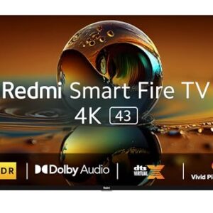 Redmi 108 cm (43 inches) 4K Ultra HD Smart LED Fire TV L43R8-FVIN (Black)