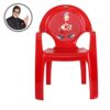 Cello New Tulip Comfortable Kids Chair with Backrest for Study Chair|Play|Dining Room|Bedroom|Kids Room|Living Room|Indoor-Outdoor|Dust Free|100% Polypropylene Stackable Chairs, Red - Image 6