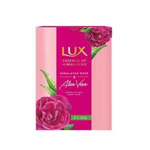 LUX ROSE & ALOEVERA EXFOLIATING SOAP 5x125g