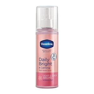 Vaseline Daily Bright & Calming Body Serum Spray 180ml, Feels Light and Makes Skin Bright