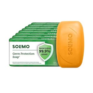 Amazon Brand – Solimo Germ Protection Soap, 125gm (Pack of 8)