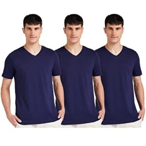 Amazon Brand – Symbol Men’s Solid Regular T-Shirt (SS20SYMTEE41-D_Navy,Navy,Navy_S)