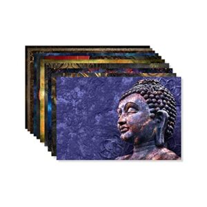 Printelligent God Buddha Religious Poster set of 10 Size (45 cm x 30 cm)(Design 04)