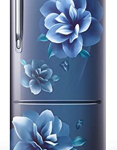 Samsung 183 L, 4 Star, Digital Inverter, Direct-Cool Single Door Refrigerator (RR20C1724CU/HL, Camellia Blue, 2024 Model)