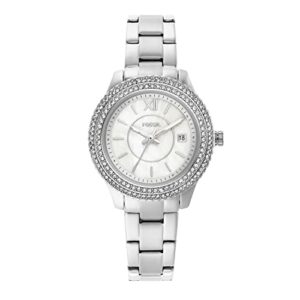 Fossil Stella Analog Mother of Pearl Dial Women’s Watch-ES5137