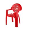 Cello New Tulip Comfortable Kids Chair with Backrest for Study Chair|Play|Dining Room|Bedroom|Kids Room|Living Room|Indoor-Outdoor|Dust Free|100% Polypropylene Stackable Chairs, Red - Image 3