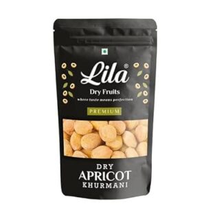 LILA DRY FRUITS Dried Premium Afghani Apricots | Vegan, Sun Dried Apricots | Gluten Free & Sodium Free | Add in your Healthy Recipes | Dry Fruit (1)|1 kg