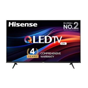 Hisense 126 cm (50 inches) 4K Ultra HD Smart QLED TV 50E7K (Black) | with 4 Year Comprehensive Warranty