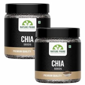 Nature Prime Chia seeds, 500G | weight loss product | (250G*2) Jar Pack