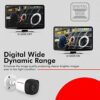 CP PLUS 2.4MP IR Bullet Outdoor Security Camera | 3.6mm Fixed Lens | Max 25/30fps at 2.4MP | DWDR, Day/Night (ICR) | IR Range of 20 Mtrs., Smart IR | Support Built-in Mic - CP-URC-TC24PL2C-V3 - Image 5